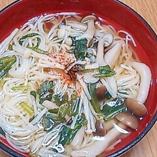 きのこのにゅうめん